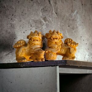 Pair Of Vintage Resin? Foo Dogs 3 " Each